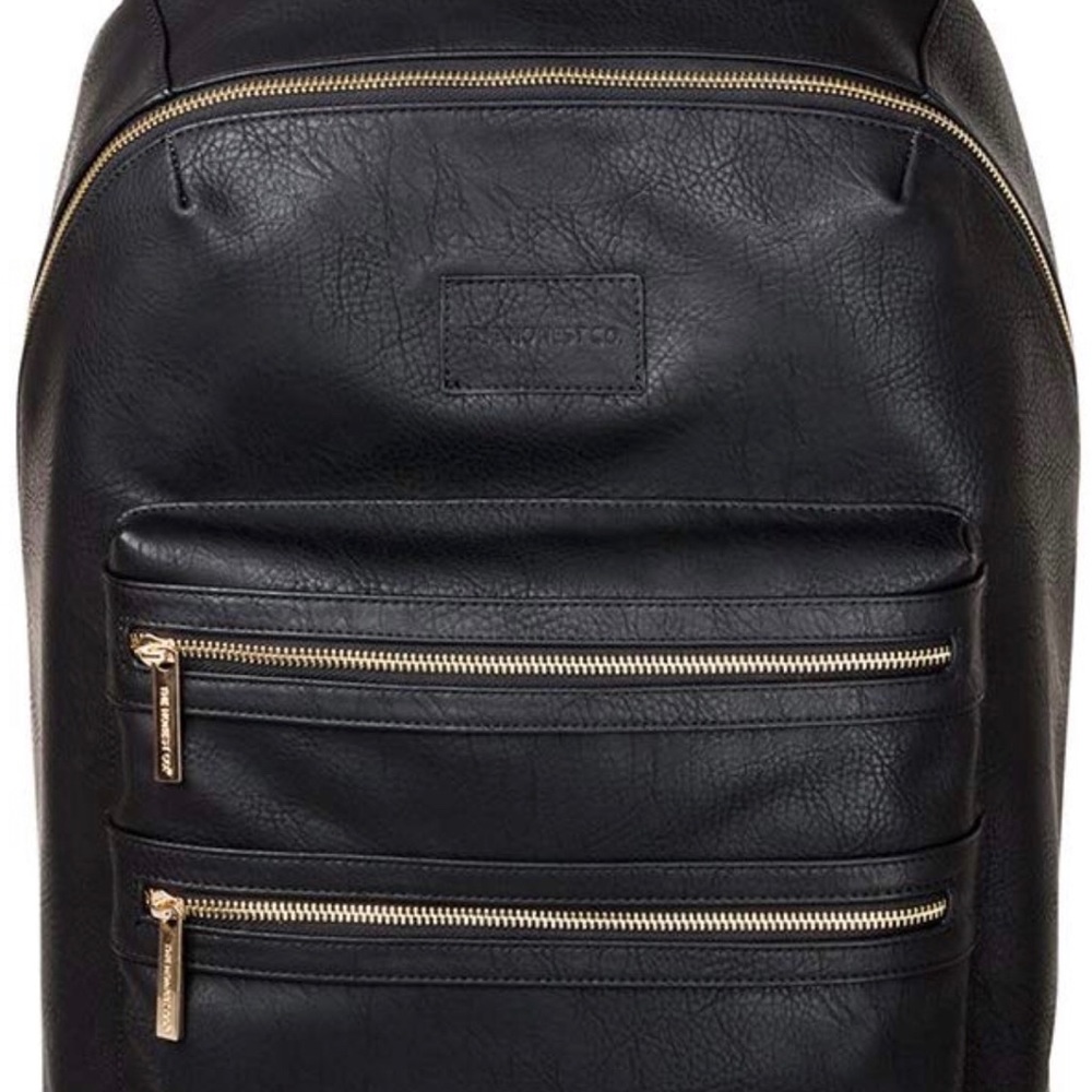 Honest City Vegan Leather Diaper Bag Backpack
